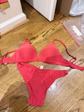 lululemon athletica Coral-Red Two-Piece Bikini Set